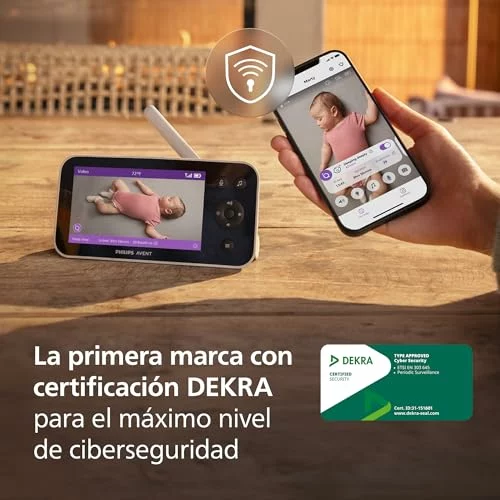 Philips Avent vigilabebés premium con cámara HD y app SCD974