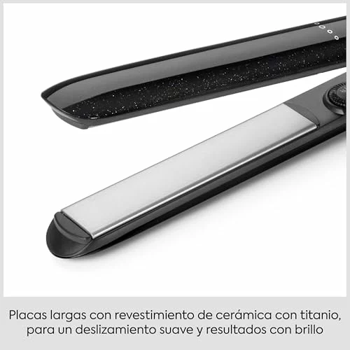Plancha de pelo BaByliss Midnight Shine ST590E de titanio y cerámica