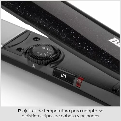 Plancha de pelo BaByliss Midnight Shine ST590E de titanio y cerámica