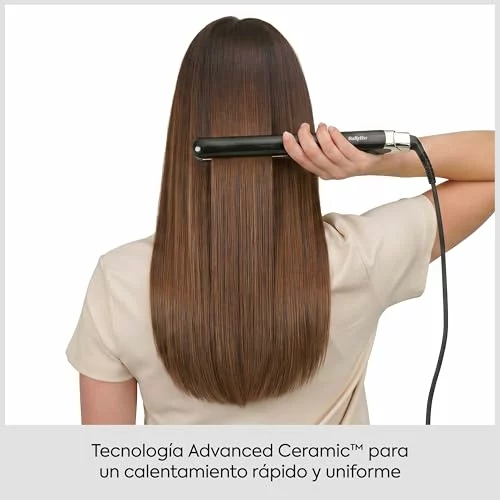 Plancha de pelo BaByliss Midnight Shine ST590E de titanio y cerámica