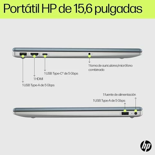 Portátil HP 15-fc0241ns de 15,6″ FHD con Ryzen 5 y 1 TB SSD 5-7520U 1TB