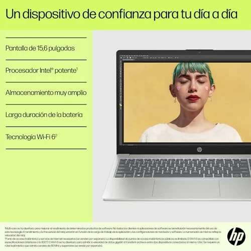 Portátil HP 15-fc0241ns de 15,6″ FHD con Ryzen 5 y 1 TB SSD 5-7520U 1TB
