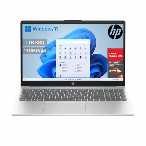 Portátil HP 15-fc0241ns de 15,6″ FHD con Ryzen 5 y 1 TB SSD 5-7520U 1TB