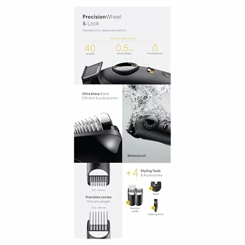 Recortadora Braun Series 5 cortabarbas BT5520 con 4 herramientas 3×2