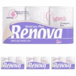Renova Skin Care Plus papel higiénico decorado perfumado, pack 4 x 6 rollos