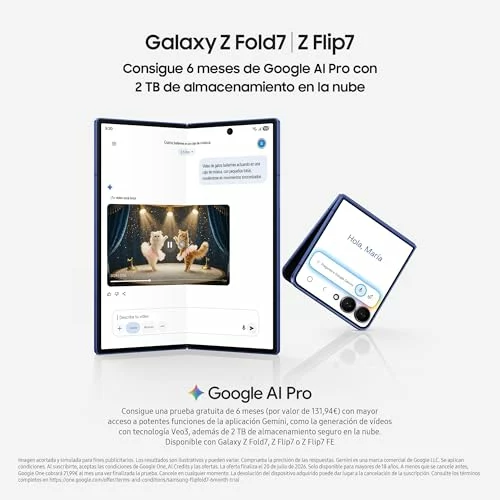 Samsung Galaxy Z Fold7 256GB plegable con 12 GB de RAM 200MP 12GB
