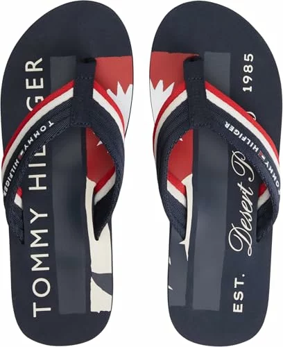 Sandalias de playa Tommy Hilfiger Hifiger FM0FM05903 azules para hombre