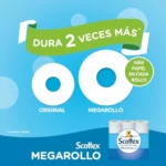 Scottex Megarollo papel higiénico 48 rollos dobles 46x38