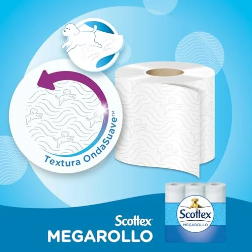 Scottex Megarollo papel higiénico 48 rollos dobles 46×38