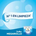 Scottex Megarollo papel higiénico 48 rollos dobles 46x38