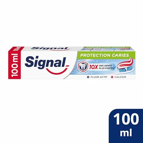 Signal pasta de dientes anticaries con flúor y calcio, paquete 2 x 100 ml