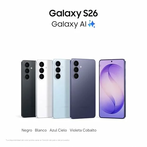 Smartphone Samsung Galaxy S26 256 GB blanco con Galaxy AI 256GB 50MP