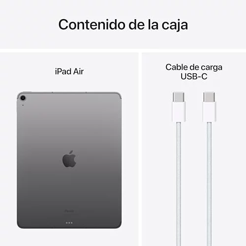 Tablet Apple iPad Air 13 pulgadas M2, 512 GB, Wi‑Fi 6E y 5G eSIM