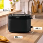 Tostadora compacta Bosch TAT2M123 con rejilla para bollos