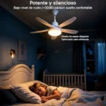 Ventilador de techo LED Joyshie de 76 cm para dormitorios pequeños 76CM 3CCT