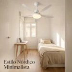 Ventilador de techo LED Joyshie de 76 cm para dormitorios pequeños 76CM 3CCT