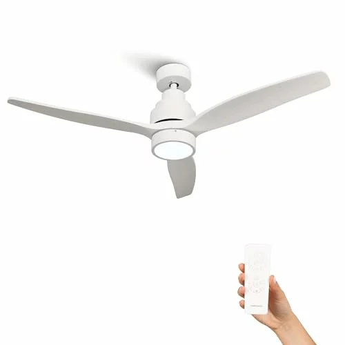 Ventilador de techo Mellerware Brizy Bright con mando y luz LED