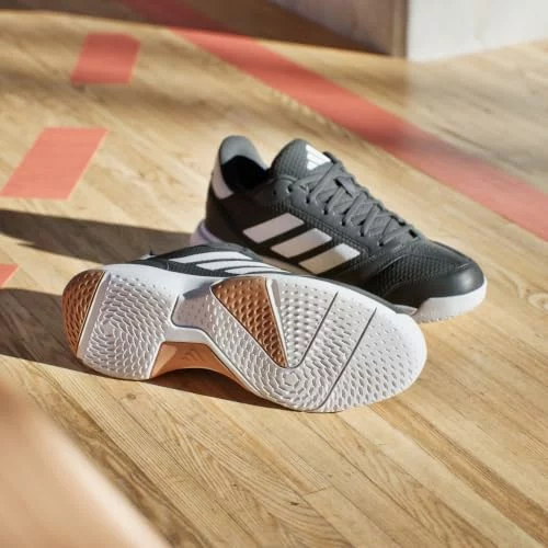 Zapatillas adidas Ligra 8 Indoor para hombre, negras y blancas