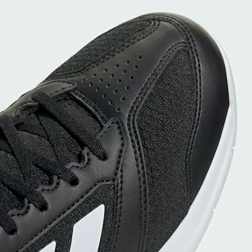 Zapatillas adidas Ligra 8 Indoor para hombre, negras y blancas