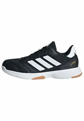 Zapatillas adidas Ligra 8 Indoor para hombre, negras y blancas