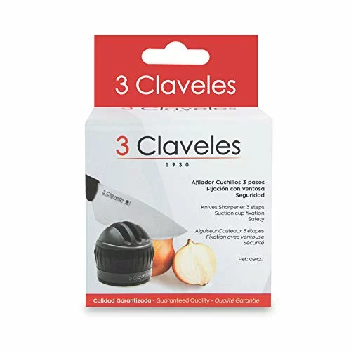 Afilador de cuchillos 3 Claveles con ventosa y 3 fases