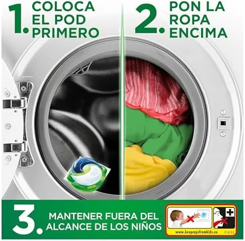 Ariel Pods Platinum detergente para lavadora, 76 cápsulas