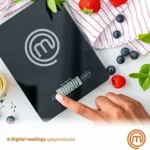 Báscula de cocina digital MasterChef de vidrio templado, 5 kg 4MM 5KG