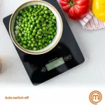 Báscula de cocina digital MasterChef de vidrio templado, 5 kg 4MM 5KG