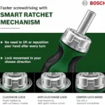Bosch destornillador corto de trinquete con 6 puntas