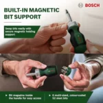 Bosch destornillador corto de trinquete con 6 puntas