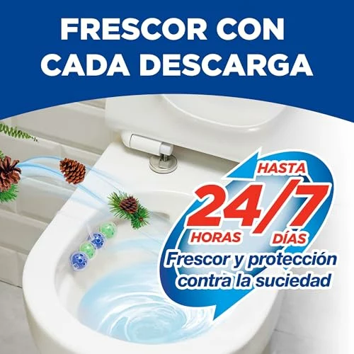 Bref Power Activ Natura Cestas WC, pack de 2 con 3 unidades