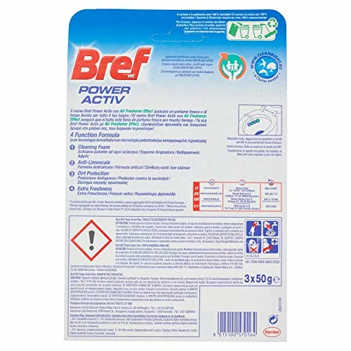 Bref Power Activ Natura Cestas WC, pack de 2 con 3 unidades