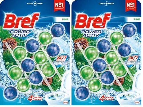 Bref Power Activ Natura Cestas WC, pack de 2 con 3 unidades