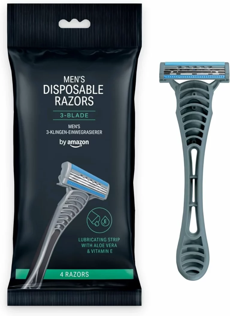 by Amazon maquinillas de afeitar desechables para hombre, 4 unidades