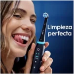 Cabezales de recambio Oral-B iO Radiant White negros, pack de 8