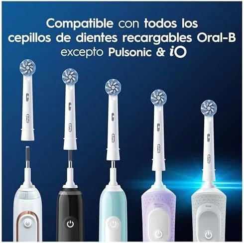 Cabezales de recambio Oral-B Sensitive Clean originales, pack de 10