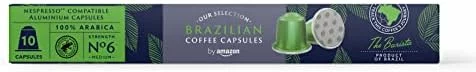 Café brasileño By Amazon compatible con Nespresso, 100 cápsulas