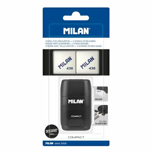 Cafetera MILAN Blíster afilaborra Compact Shadow con 2 gomas de recambio