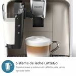 Cafetera superautomática Philips 2300 LatteGo Cromo Blanco