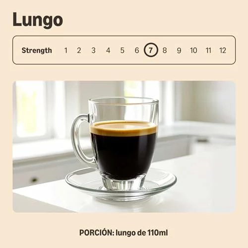 Cápsulas de café Lungo by Amazon compatibles con Nespresso, 20 unidades