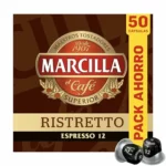 Cápsulas de café Marcilla Ristretto, pack ahorro por 2