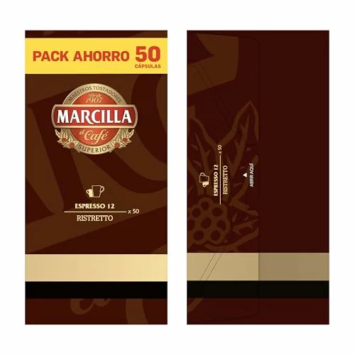 Cápsulas de café Marcilla Ristretto, pack ahorro 2 por 18,60 euros