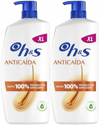 Champú anticaspa y anticaída H&S con cafeína, pack 2 x 800 ml