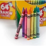 Crayones de cera Crayola, paquete de 64 colores