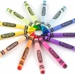 Crayones de cera Crayola, paquete de 64 colores