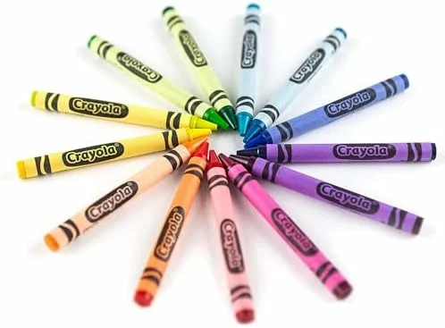 Crayones de cera Crayola, paquete de 64 colores