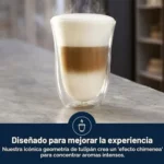 De'Longhi 5513214611 Pack de 2 Verre à café latte isolé 330ml