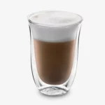 De'Longhi 5513214611 Pack de 2 Verre à café latte isolé 330ml