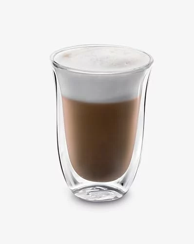 De’Longhi 5513214611 Pack de 2 Verre à café latte isolé 330ml