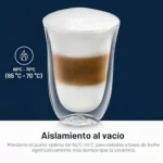 De'Longhi 5513214611 Pack de 2 Verre à café latte isolé 330ml